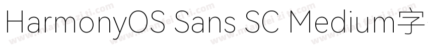 HarmonyOS Sans SC Medium字体字体转换